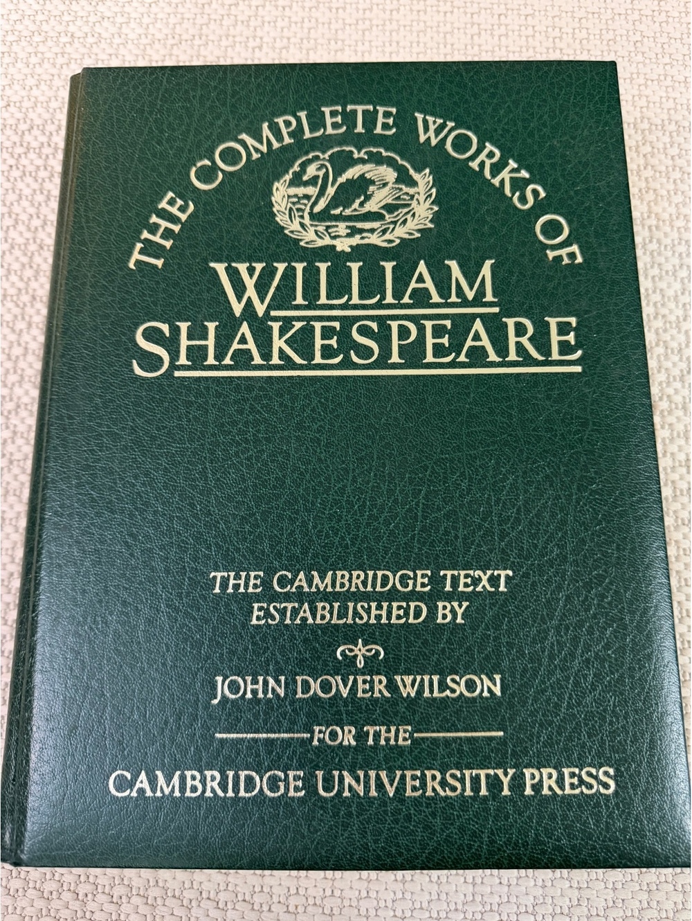 Complete Works of William Shakespeare Green The Cambridge Text John Dover Wilson
